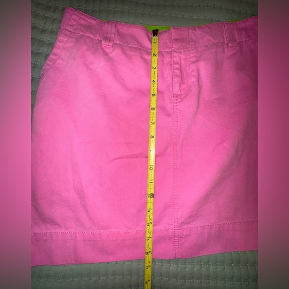Vintage White Label Lilly Pulitzer Mini Skirt Pink Cotton shorts Size 8. GUC - Picture 3 of 9